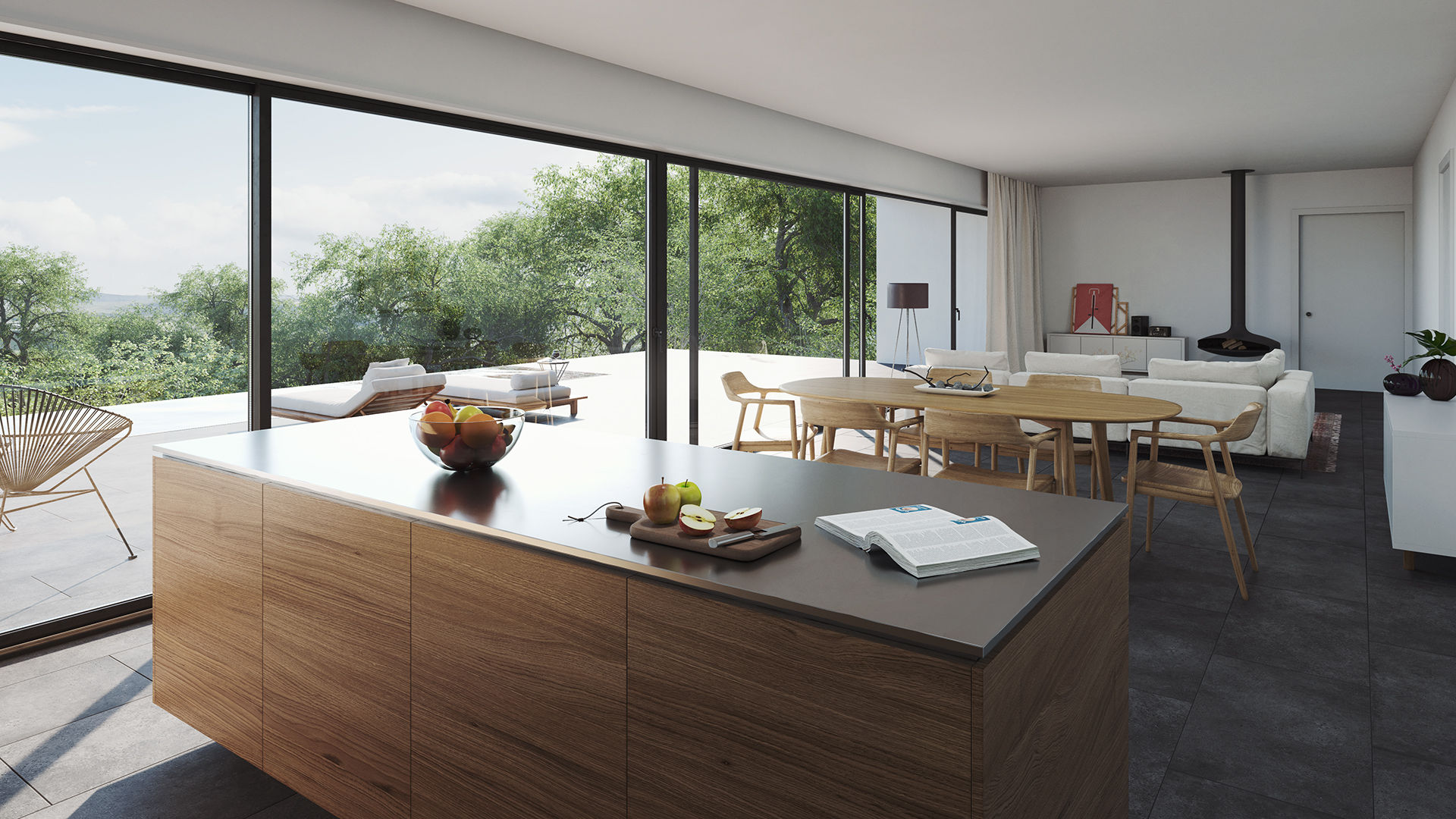 Moradia unifamiliar T3 em Loures (Casa NA), FMO ARCHITECTURE FMO ARCHITECTURE Built-in kitchens Engineered Wood Transparent