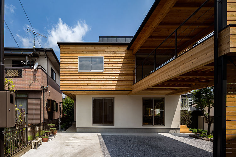 宇都宮・腕木の家, 中山大輔建築設計事務所/Nakayama Architects 中山大輔建築設計事務所/Nakayama Architects Nhà gỗ