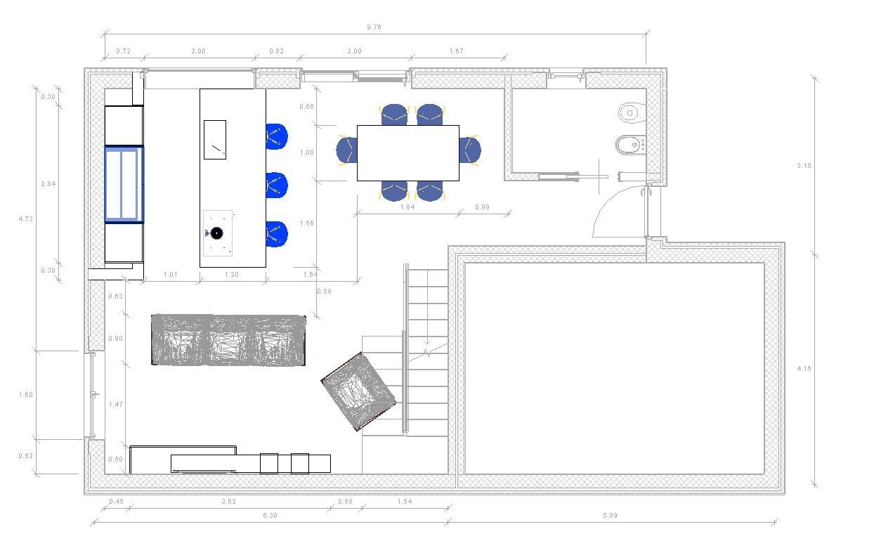 Progetto di interni per cucina e living a Ravenna, G&S INTERIOR DESIGN G&S INTERIOR DESIGN