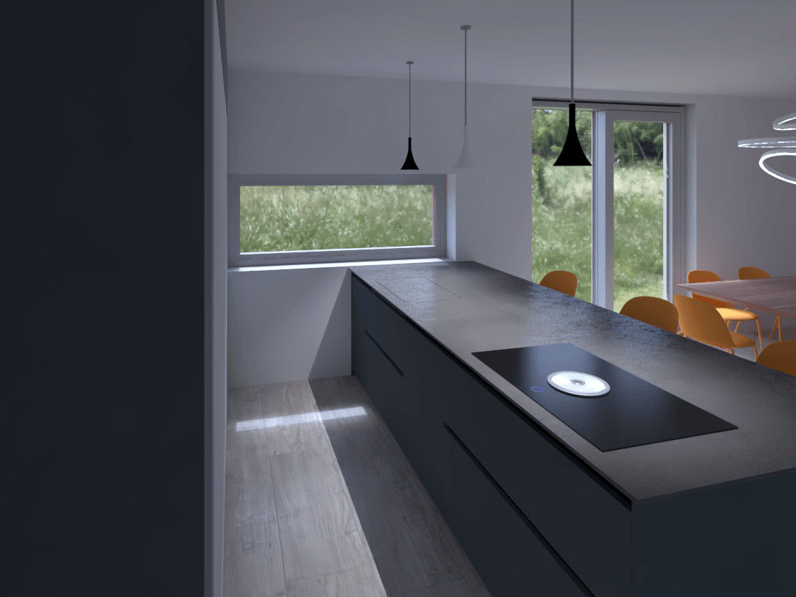 Progetto di interni per cucina e living a Ravenna, G&S INTERIOR DESIGN G&S INTERIOR DESIGN Kitchen