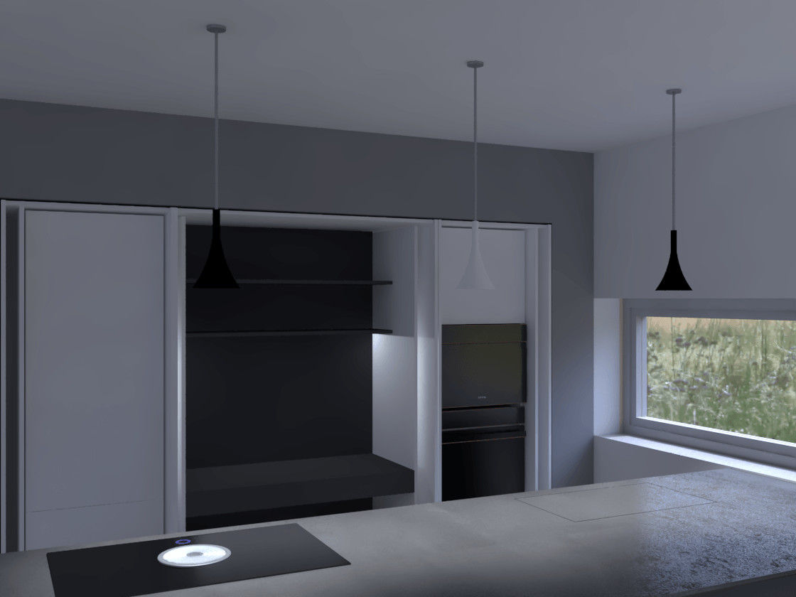 Progetto di interni per cucina e living a Ravenna, G&S INTERIOR DESIGN G&S INTERIOR DESIGN Kitchen