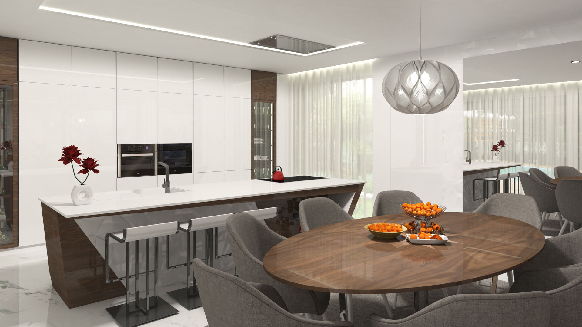 Projecto 3D Cozinha - Moradia - Porto, Alpha Details Alpha Details Modern kitchen