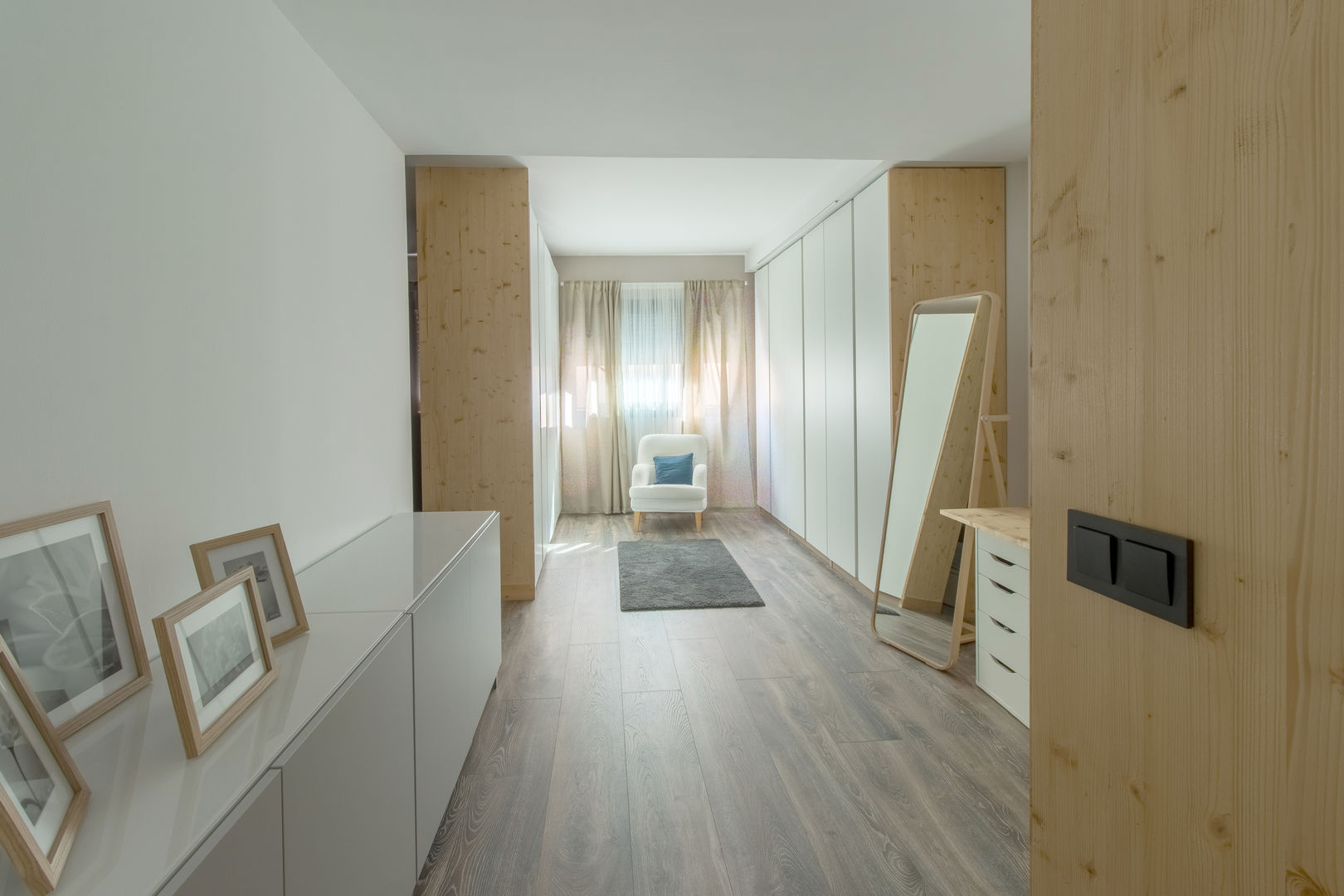 habitación suite dúplex mesquearquitectura Cuartos de estilo escandinavo Contrachapado