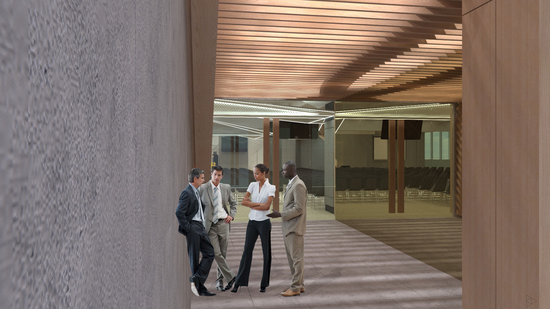 G Church Interior, TIES Design & Build TIES Design & Build Modern Koridor, Hol & Merdivenler