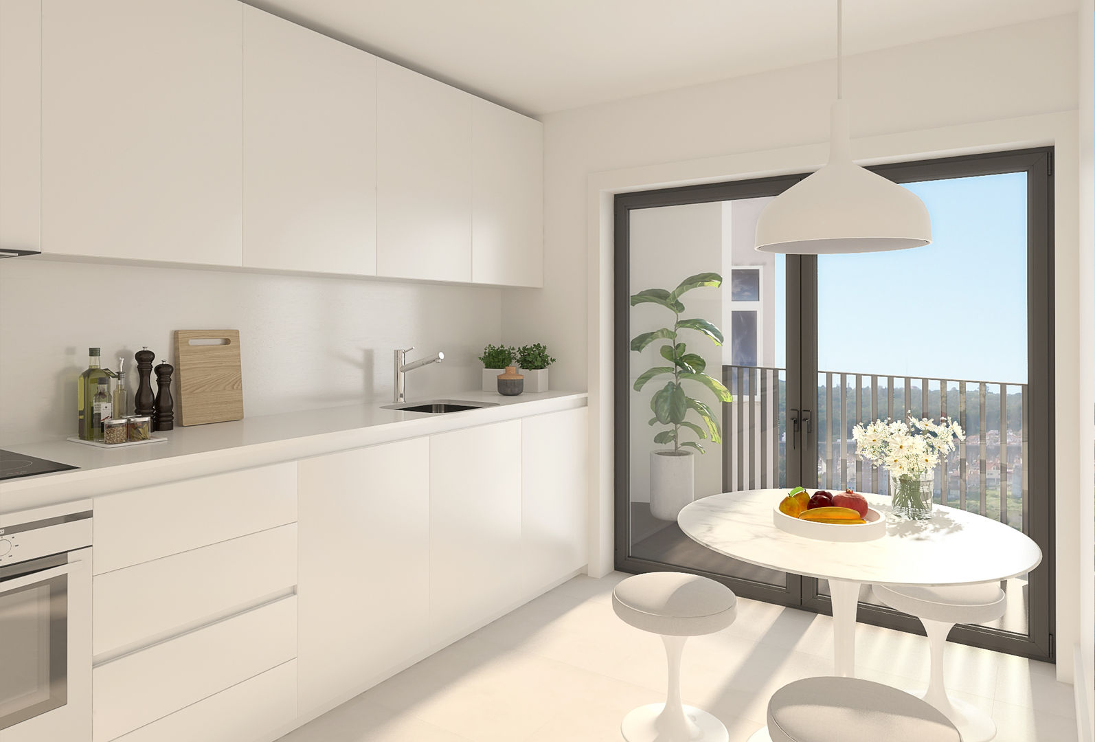 Victor Bastos Apartments, LABviz LABviz Cucina moderna