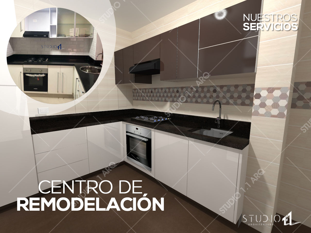 Centro de Remodelación o Acabados homify Cocinas a medida