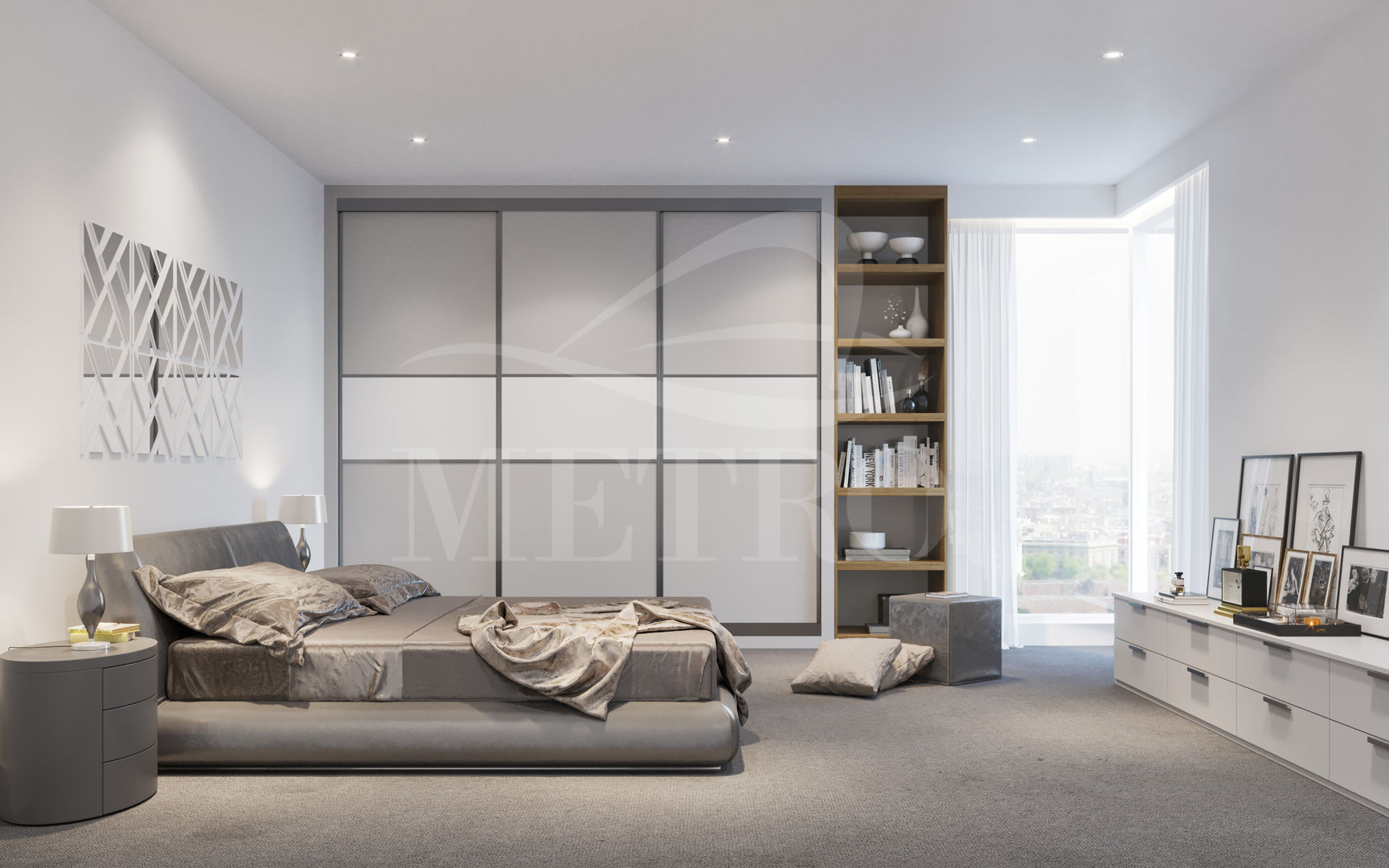 Made to Measure Fitted Sliding Wardrobes and Doors London Metro Wardrobes London غرفة نوم خزانة الملابس