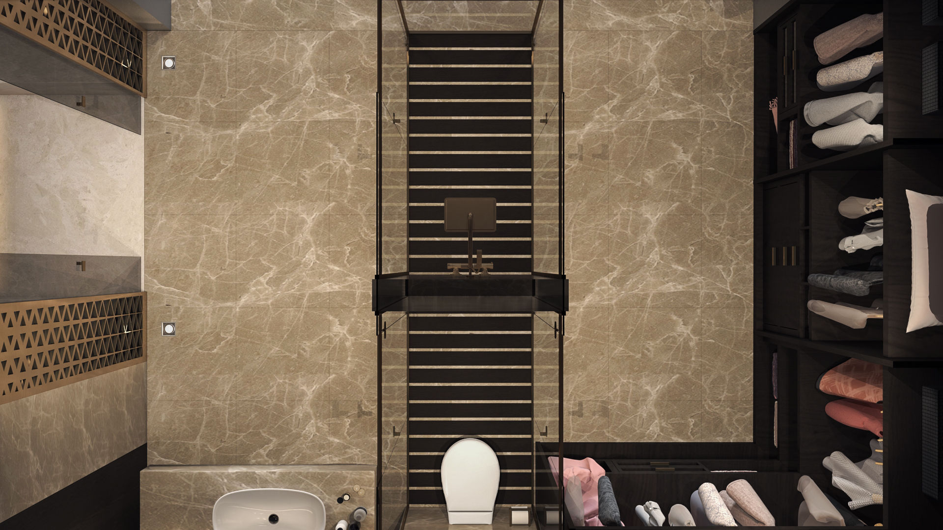 Bath Room l Bed Room ICONIC DESIGN STUDIO 現代浴室設計點子、靈感&圖片