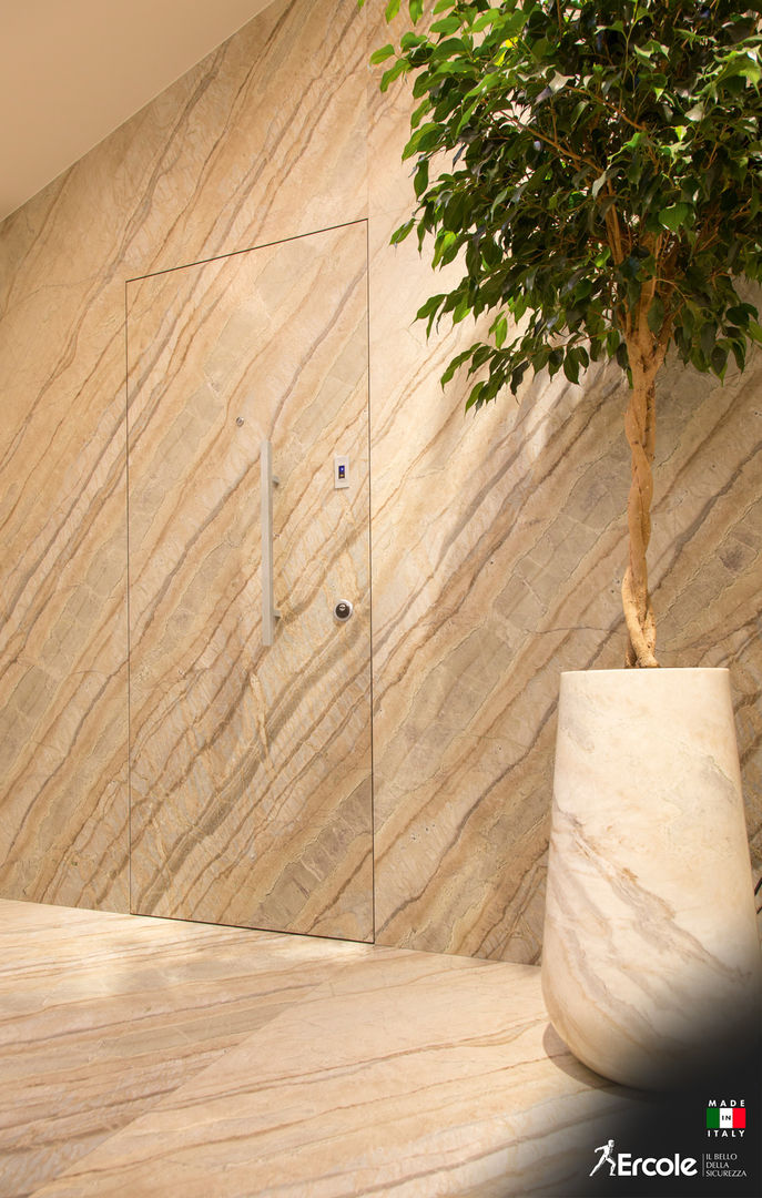 Porta Blindata in Marmo, Ercole Srl Ercole Srl Front doors Marble