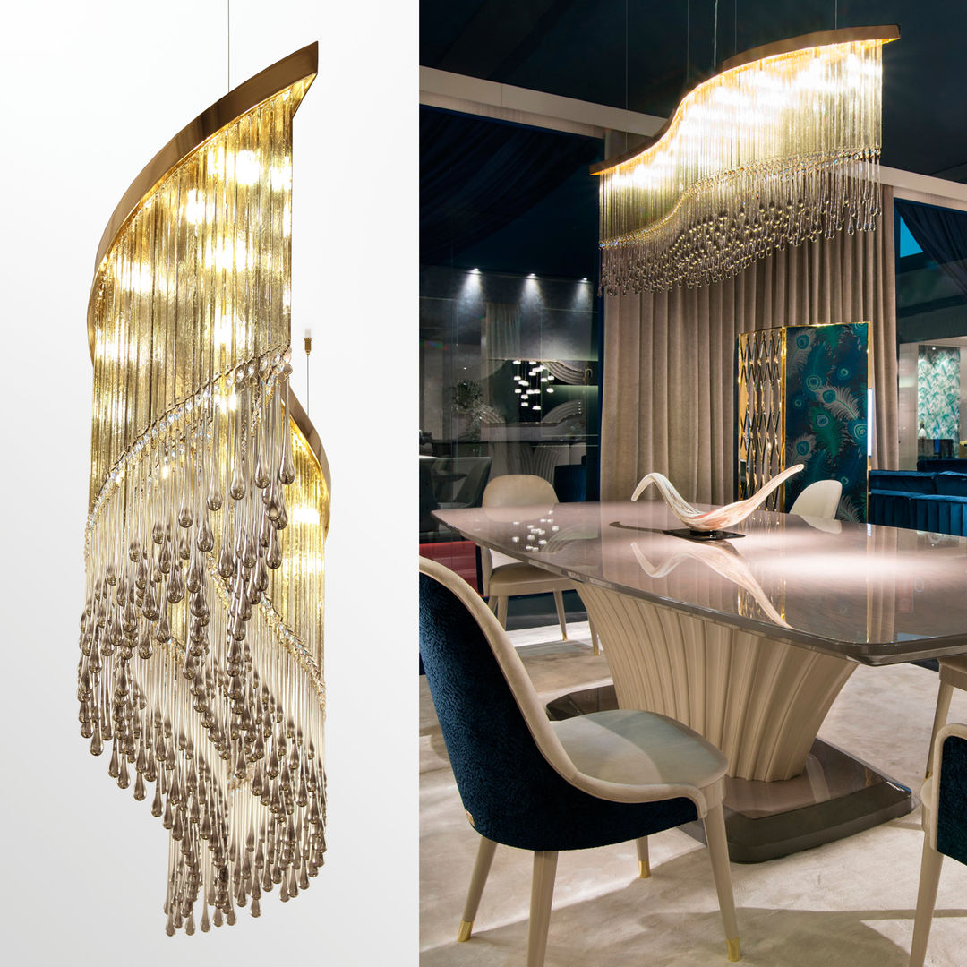 Dancer - Crystal design lamp, MULTIFORME® lighting MULTIFORME® lighting Corredores, halls e escadas clássicos