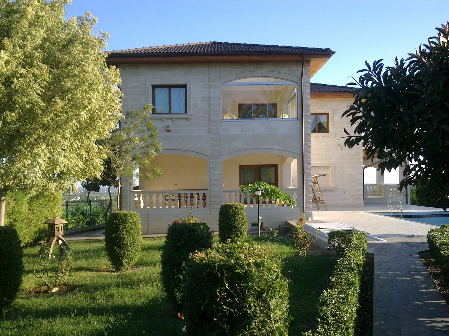 Taş Villa Taşcenter Acarlıoğlu Doğal Taş Dekorasyon Modern Evler Taş villa,taş villa,korkuluk,taş korkuluk,trabzan,kapı girişi