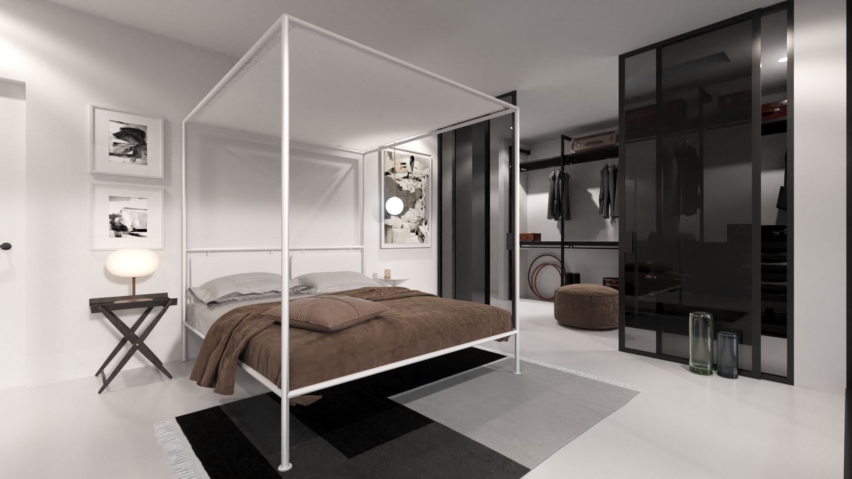 Moradia Unifamiliar de linhas bem modernas em Vila Franca de Xira, Nuno Ladeiro, Arquitetura e Design Nuno Ladeiro, Arquitetura e Design Modern style bedroom