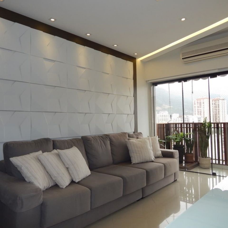 Sala de estar com TV, Izabella Biancardine Interiores Izabella Biancardine Interiores 现代客厅設計點子、靈感 & 圖片