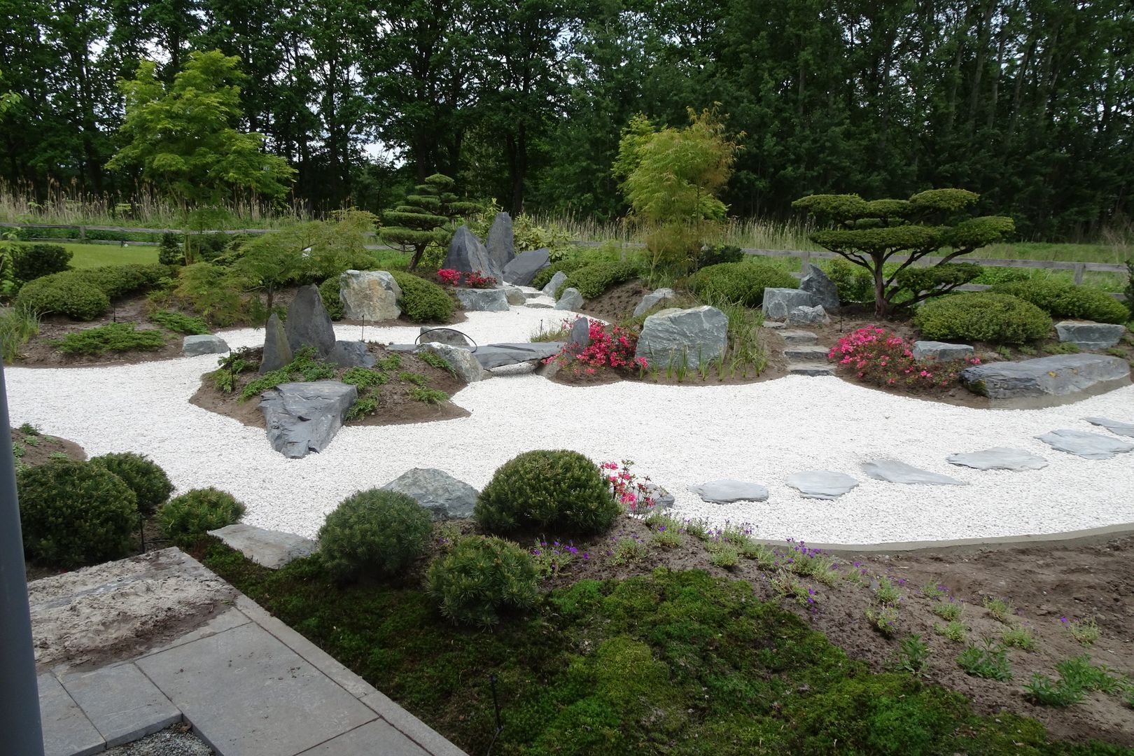 Zengarten bei Hannover mit Tsukubai, japan-garten-kultur japan-garten-kultur Jardin zen