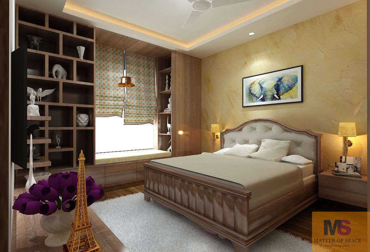 Guest room Matter Of Space Pvt Small bedroom Wood Wood effect