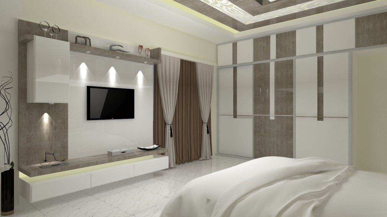 Master Bedroom Jamali interiors Asian style bedroom