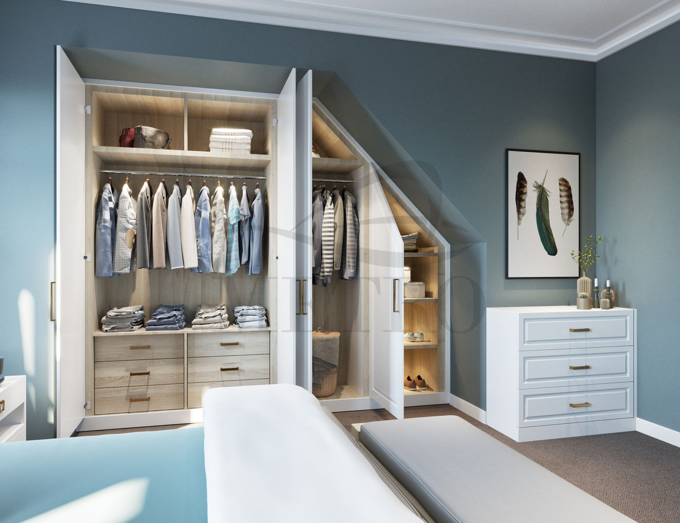 Fitted Wardrobes London Metro Wardrobes London 모던스타일 침실 옷장 & 벽장