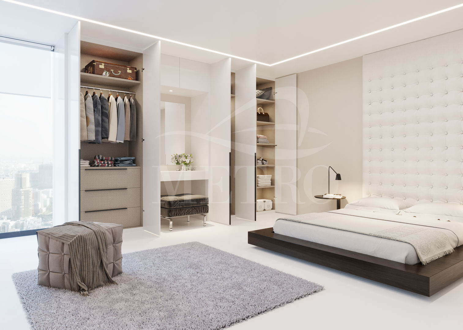 Bespoke Fitted Wardrobes London Metro Wardrobes London 모던스타일 침실 옷장 & 벽장