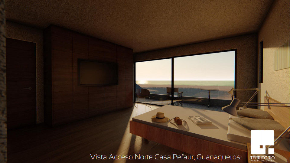 Dormitorio Territorio Arquitectura y Construccion - La Serena Habitaciones modernas