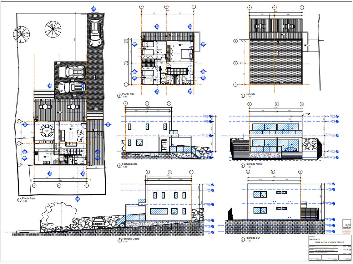 Planos Territorio Arquitectura y Construccion - La Serena