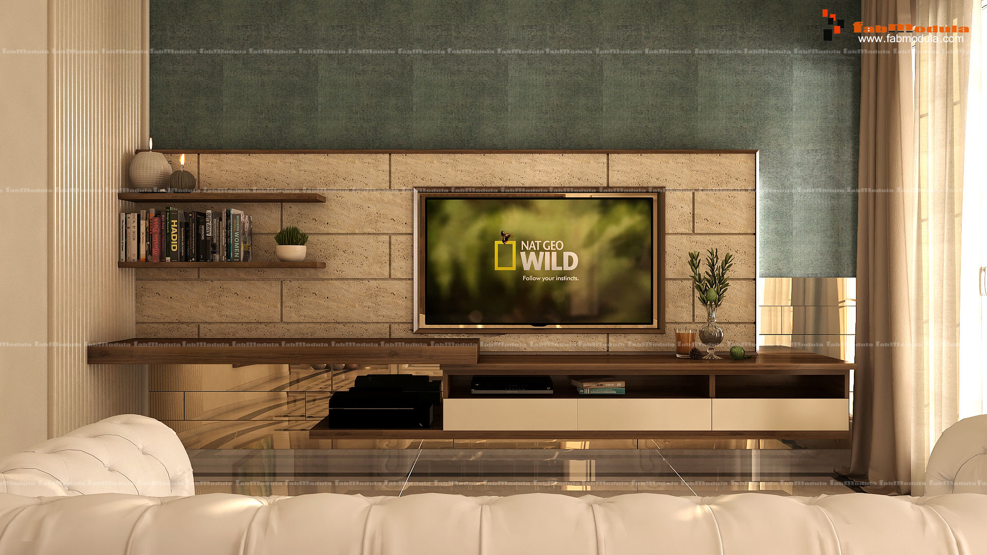Simple and Modern TV Unit Fabmodula Living room