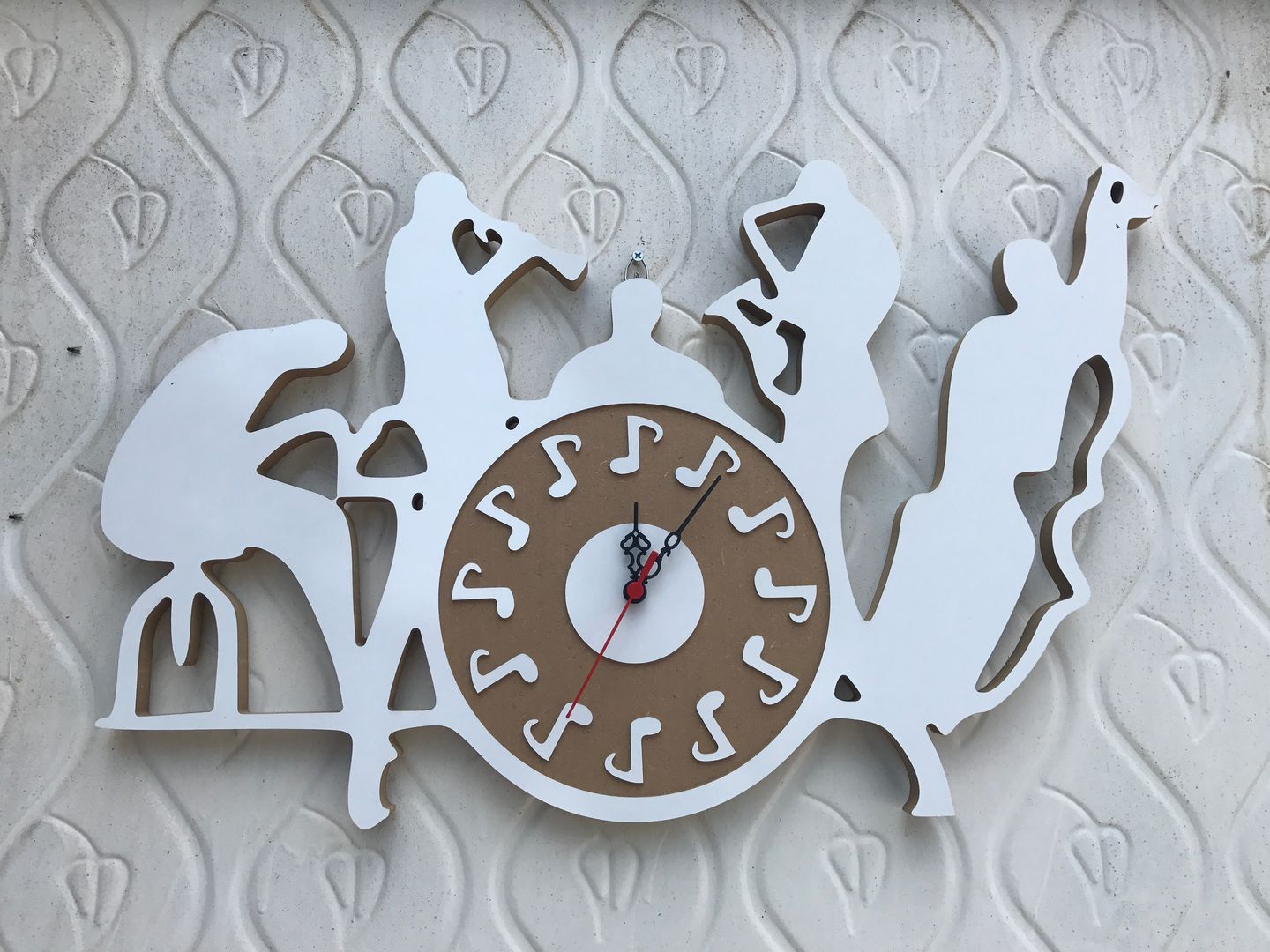 Çalgıcı Saat Taşcenter Acarlıoğlu Doğal Taş Dekorasyon Modern Evler Ahşap Ahşap rengi saat,çalgıcı saat,mdf,mdf saat,müzik saati,ahşap saat,Aksesuarlar & Dekorasyon