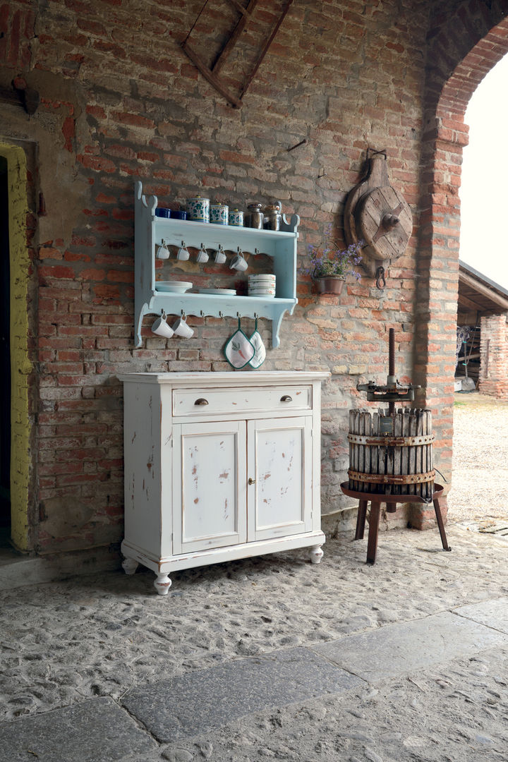 Casa Shabby Chic, Idea Stile Idea Stile Cocinas escandinavas Madera maciza Multicolor