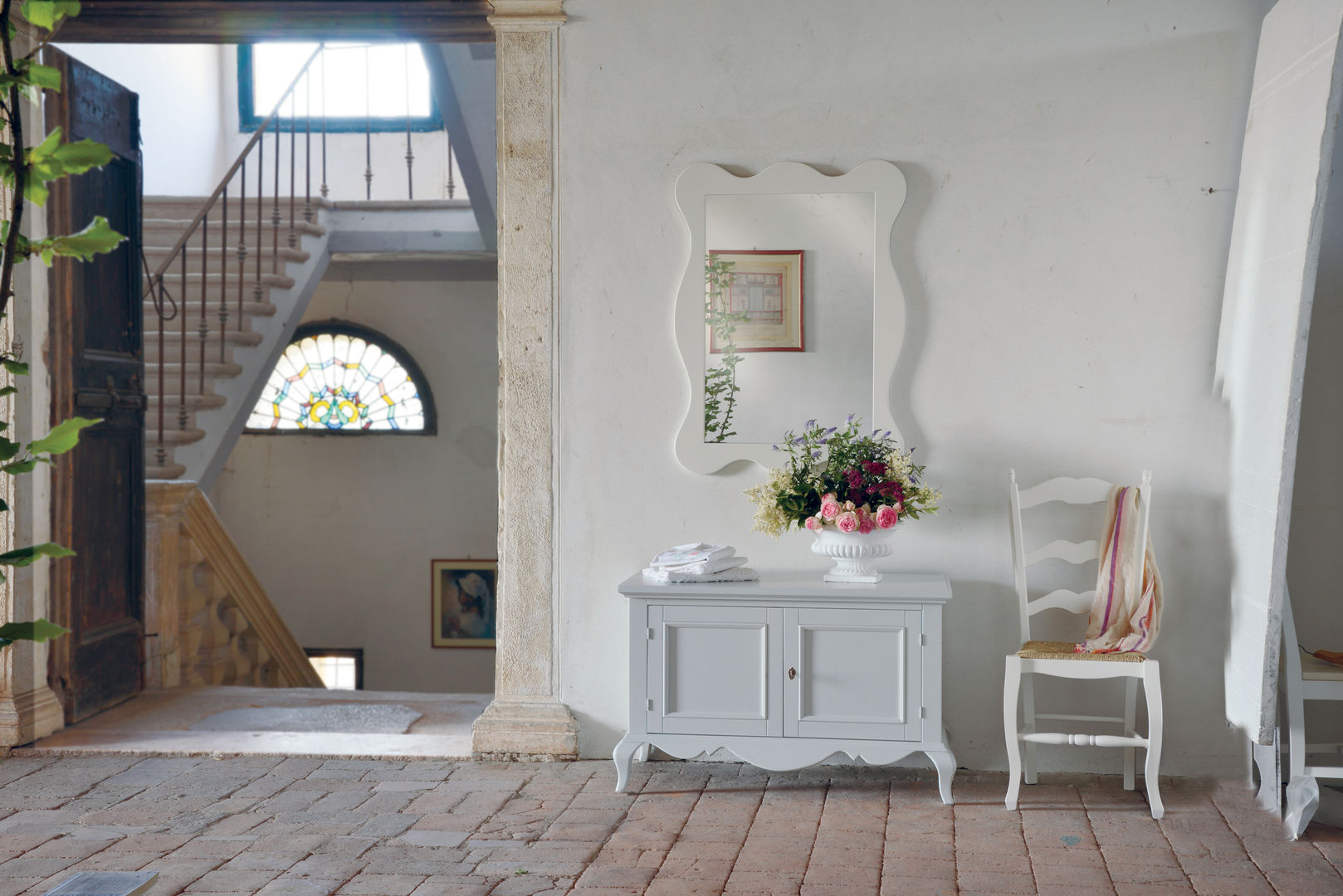 Casa Shabby Chic, Idea Stile Idea Stile Scandinavian style bathroom Solid Wood Multicolored