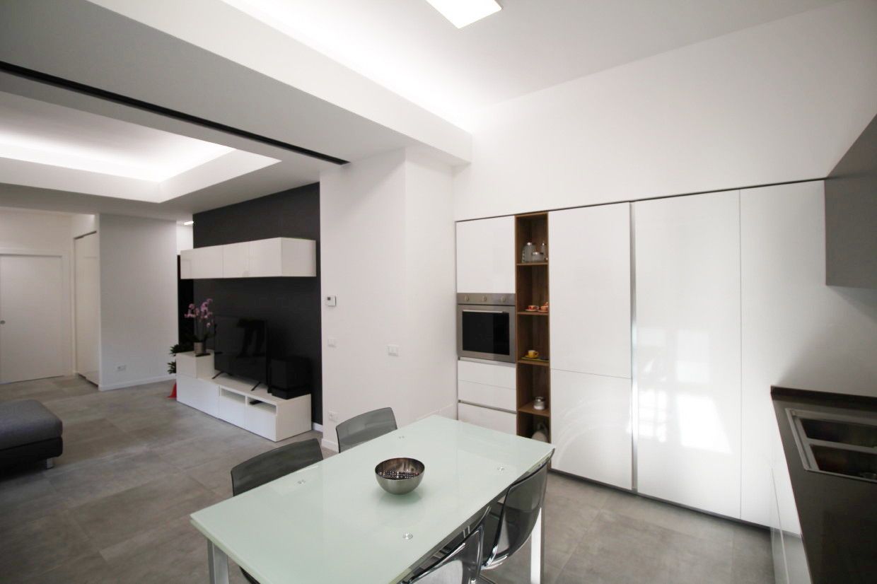 Appartamento SF - Progetto chiuso con Homify, Giuseppe Rappa & Angelo M. Castiglione Giuseppe Rappa & Angelo M. Castiglione Modern style kitchen
