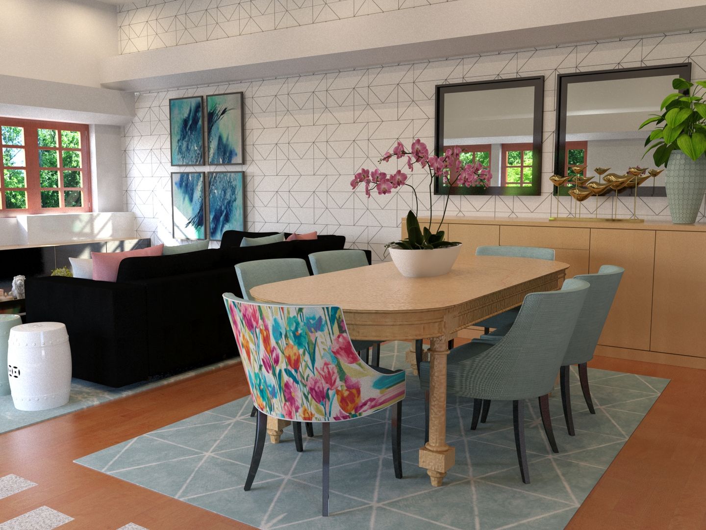 Projeto de remodelação de Sala de estar e jantar, Palma Interiores Palma Interiores