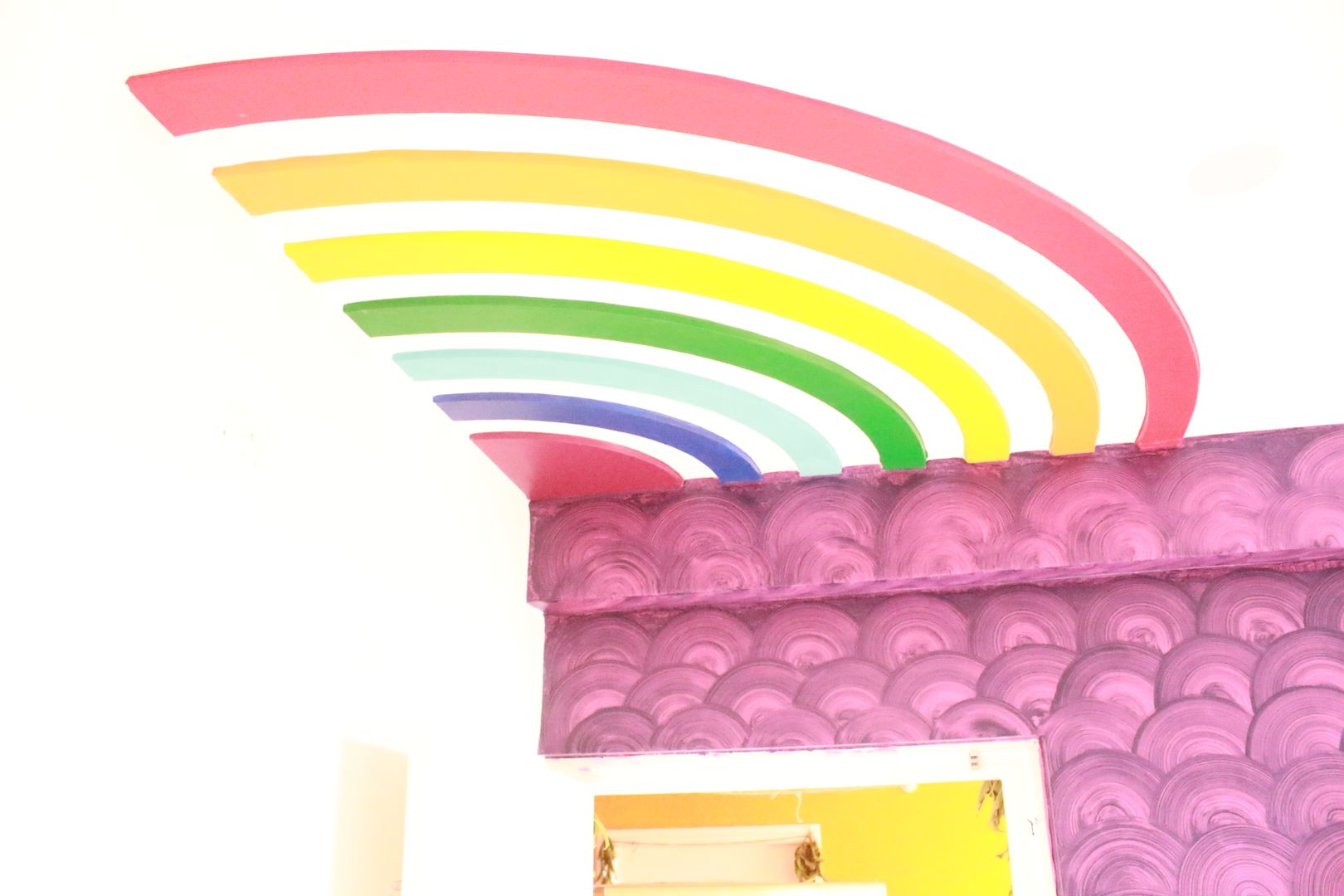 False ceiling with Rainbow design SD Interiors & Modulars