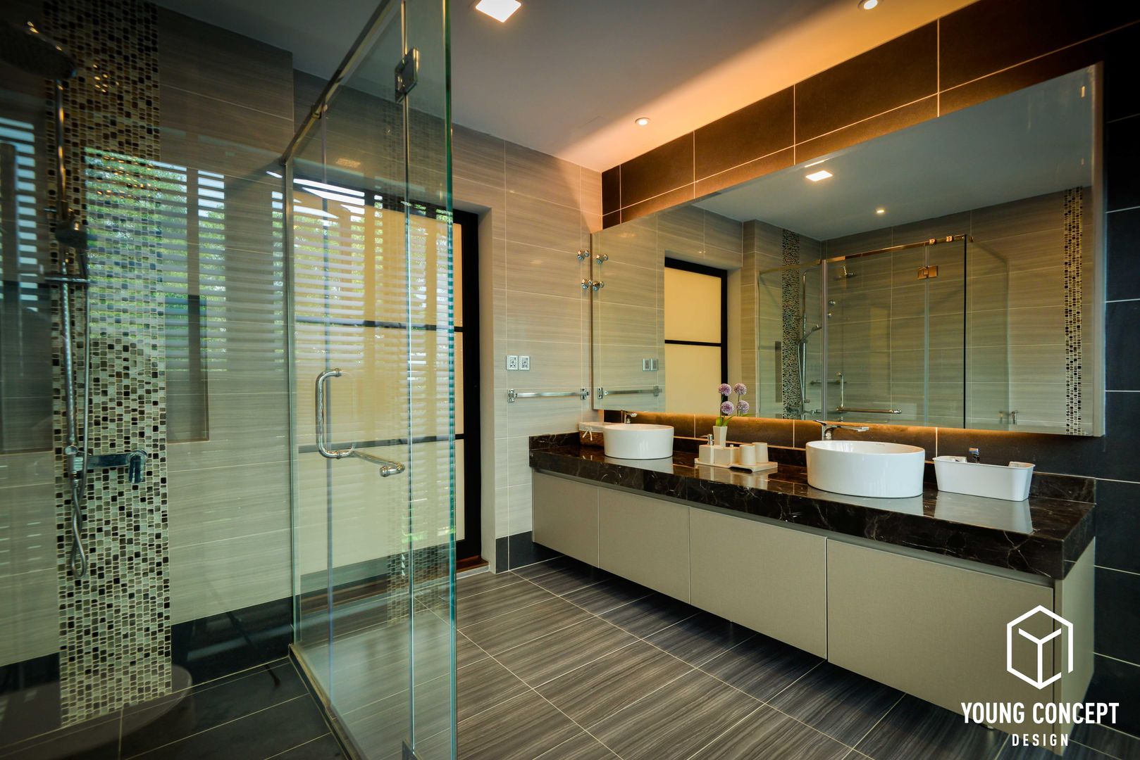 Semi-D @ Bukit Segar , Young Concept Design Sdn Bhd Young Concept Design Sdn Bhd Modern bathroom