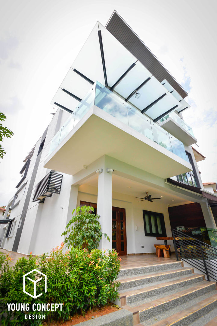 Semi-D @ Bukit Segar , Young Concept Design Sdn Bhd Young Concept Design Sdn Bhd Casas modernas