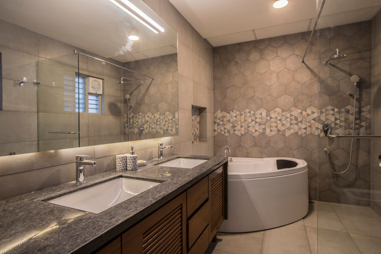 Master Bathroom Kamat & Rozario Architecture Modern bathroom