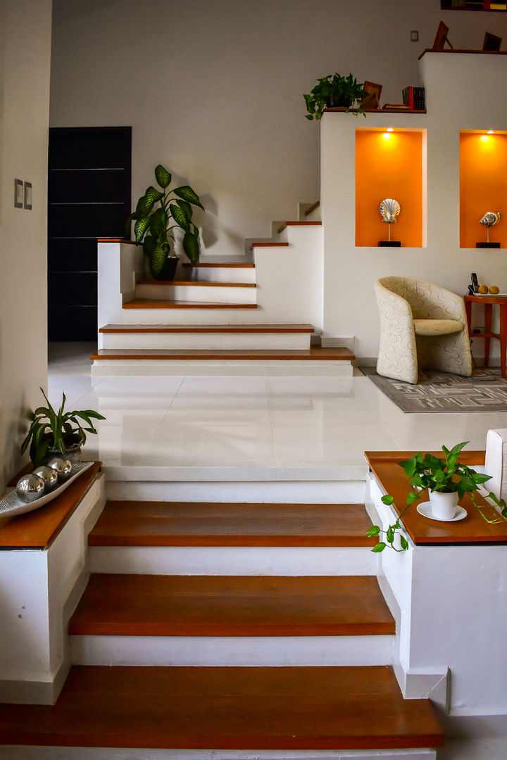 Casa B4, Arquigraph | arquitectura + diseño Arquigraph | arquitectura + diseño Stairs Wood Wood effect
