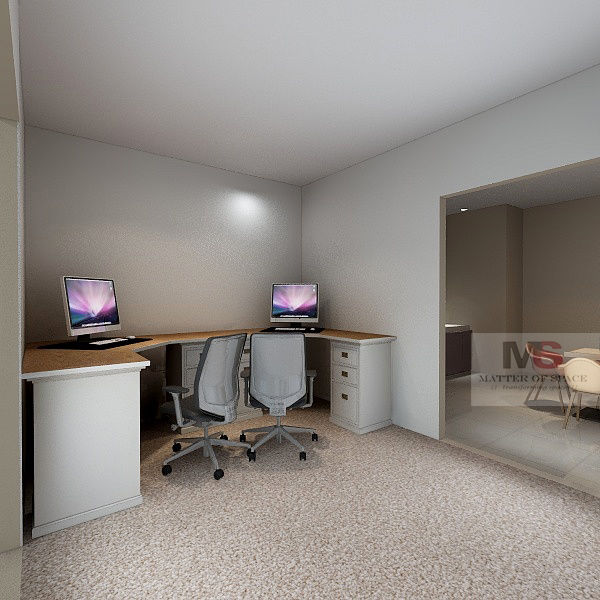 WORKSTATION AREA Matter Of Space Pvt Commercial spaces Plywood Office buildings
