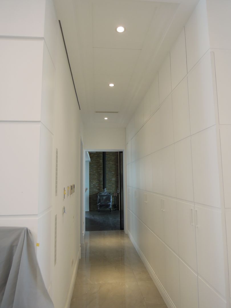 走道 houseda Country style corridor, hallway& stairs Plywood