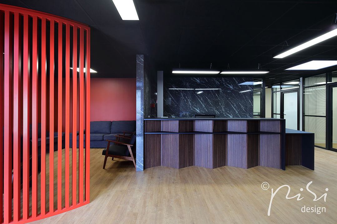 Rénovation, design et agencemement d'une etude notariale en région parisienne., Alessandra Pisi / Pisi Design Architectes Alessandra Pisi / Pisi Design Architectes Commercial spaces Wood Wood effect Office buildings