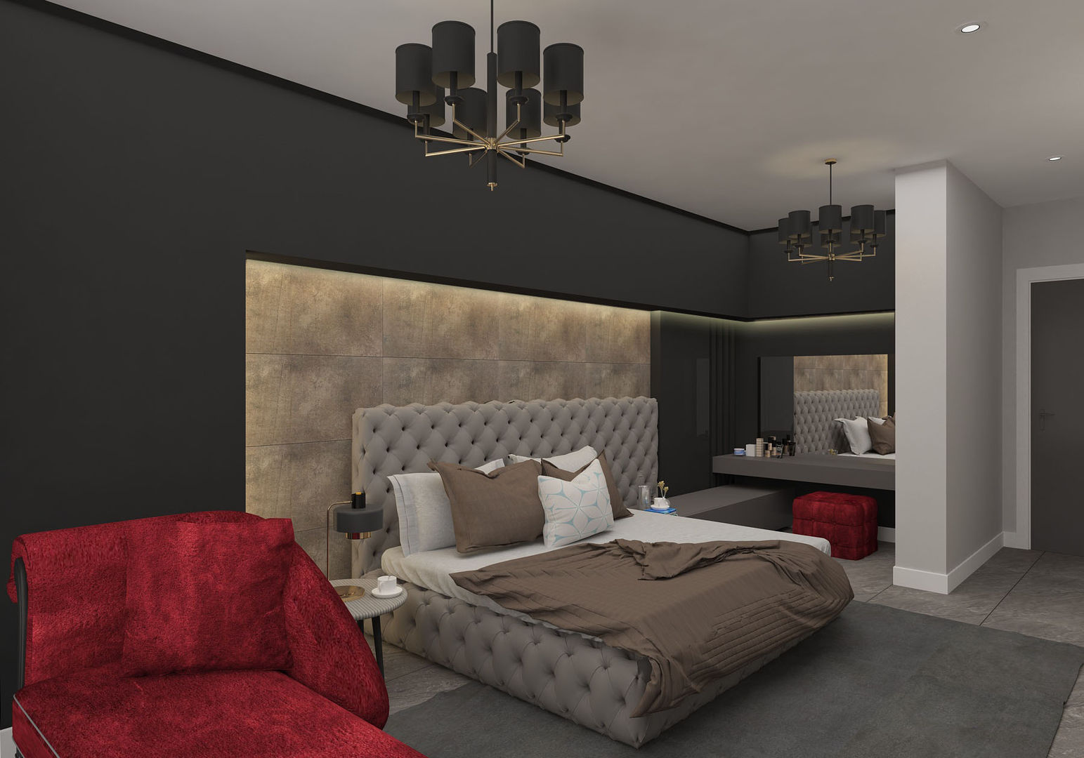 Villa Cesur , PRATIKIZ MIMARLIK/ ARCHITECTURE PRATIKIZ MIMARLIK/ ARCHITECTURE Modern style bedroom Beds & headboards