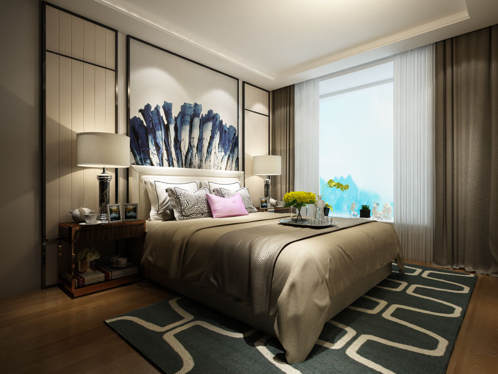 Residence in Gurugram, Space Interface Space Interface Small bedroom