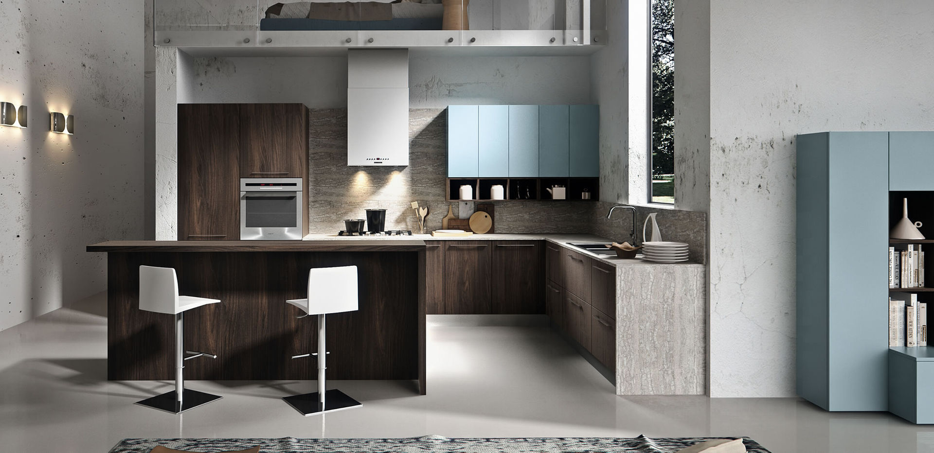 Cucina moderna, L&M design di Cinzia Marelli L&M design di Cinzia Marelli Bếp xây sẵn Gỗ Wood effect