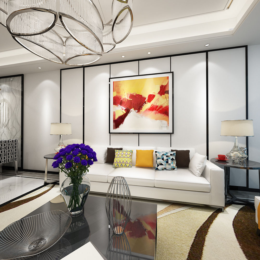 Residence in Gurugram, Space Interface Space Interface Living room