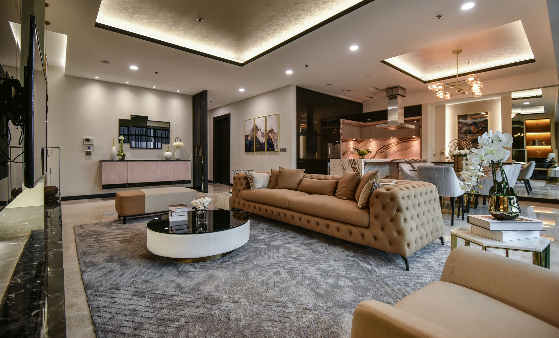 Ritz Carlton Residence Kuala Lumpur, Blaine Robert Design Sdn. Bhd. Blaine Robert Design Sdn. Bhd. Livings de estilo moderno