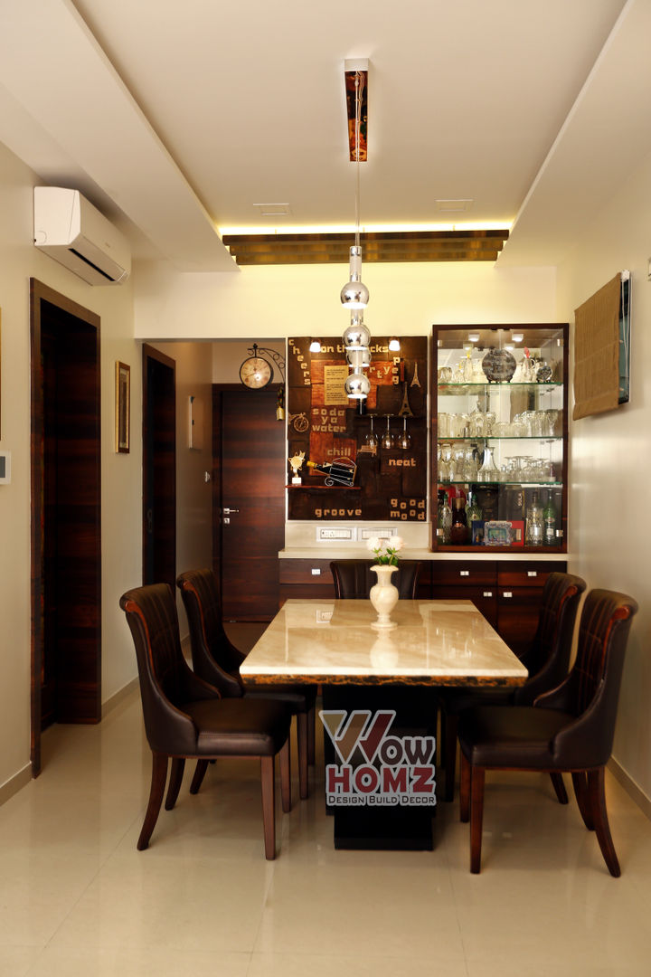 Sunita Agarwala - 2BHK @ Mumbai , Wow Homz Wow Homz غرفة المعيشة خشب Wood effect