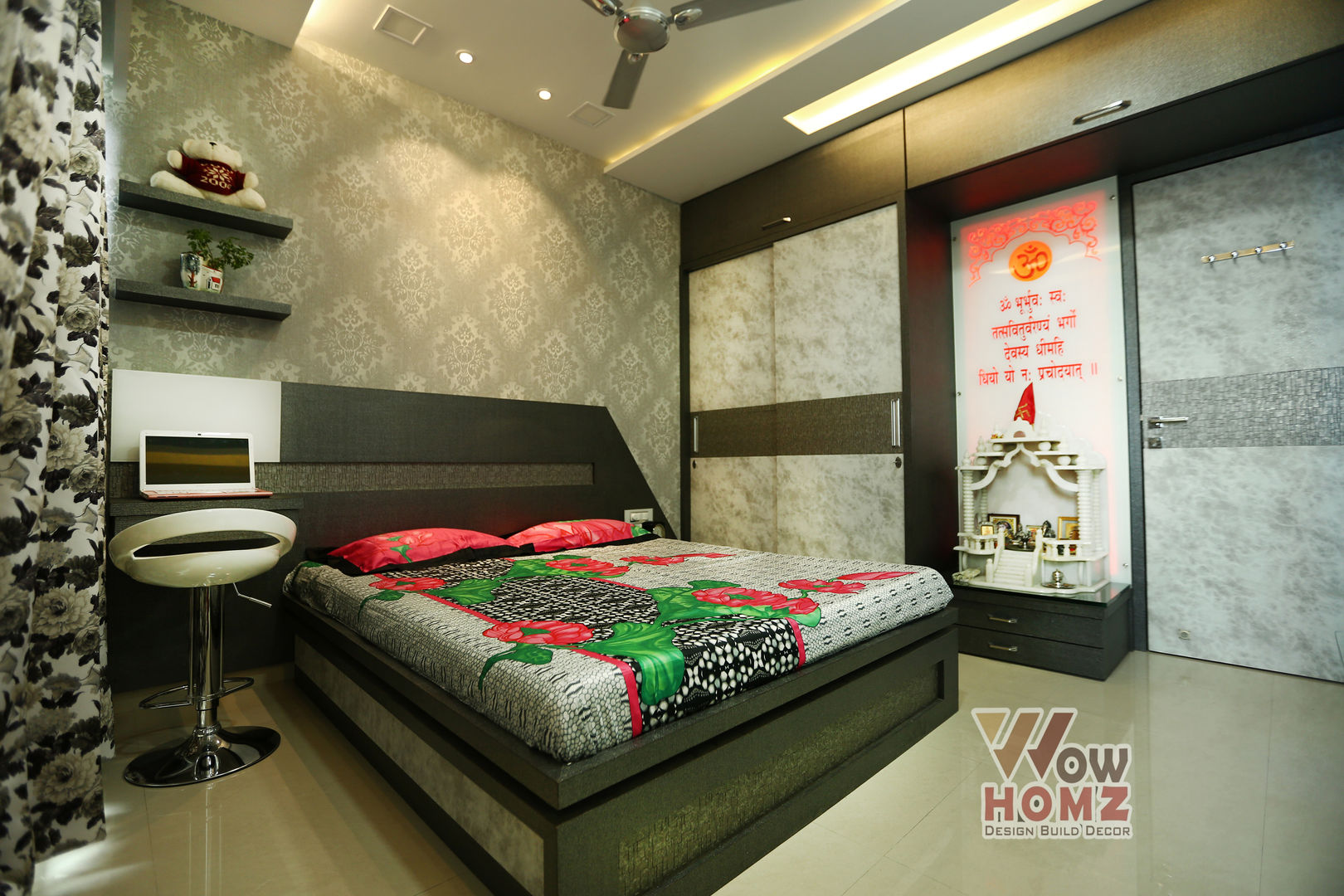 Sunita Agarwala - 2BHK @ Mumbai , Wow Homz Wow Homz Phòng ngủ nhỏ Gỗ Wood effect