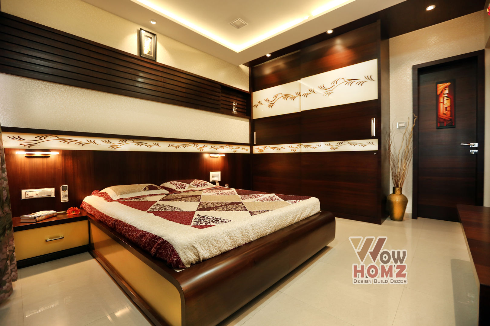 Sunita Agarwala - 2BHK @ Mumbai , Wow Homz Wow Homz Dormitorios pequeños Madera Acabado en madera