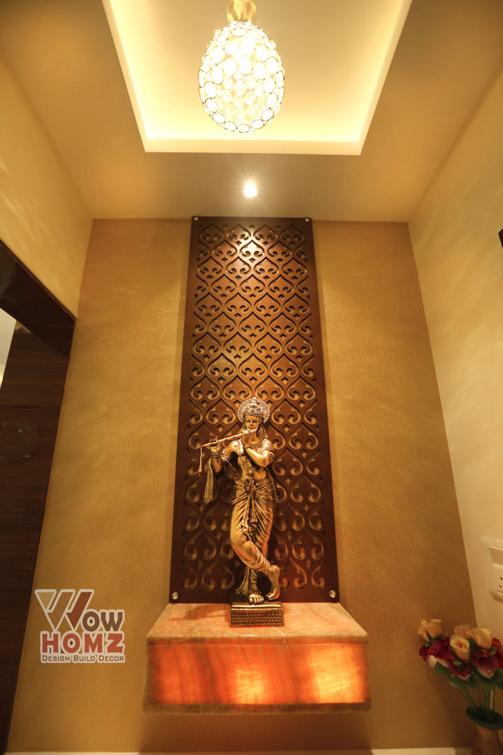 Nilesh Darjee - 2BHK @ Mumbai , Wow Homz Wow Homz Corredores, halls e escadas modernos Madeira Acabamento em madeira
