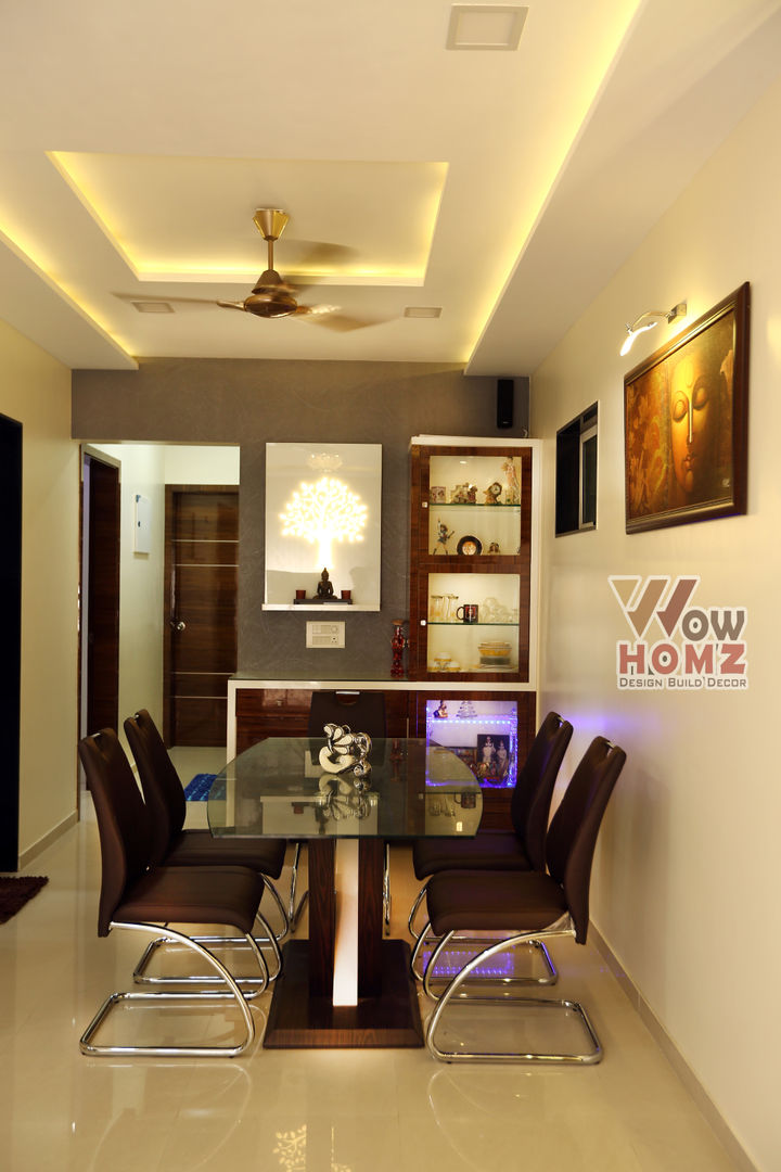 Nilesh Darjee - 2BHK @ Mumbai , Wow Homz Wow Homz Salas de estar modernas Madeira Acabamento em madeira