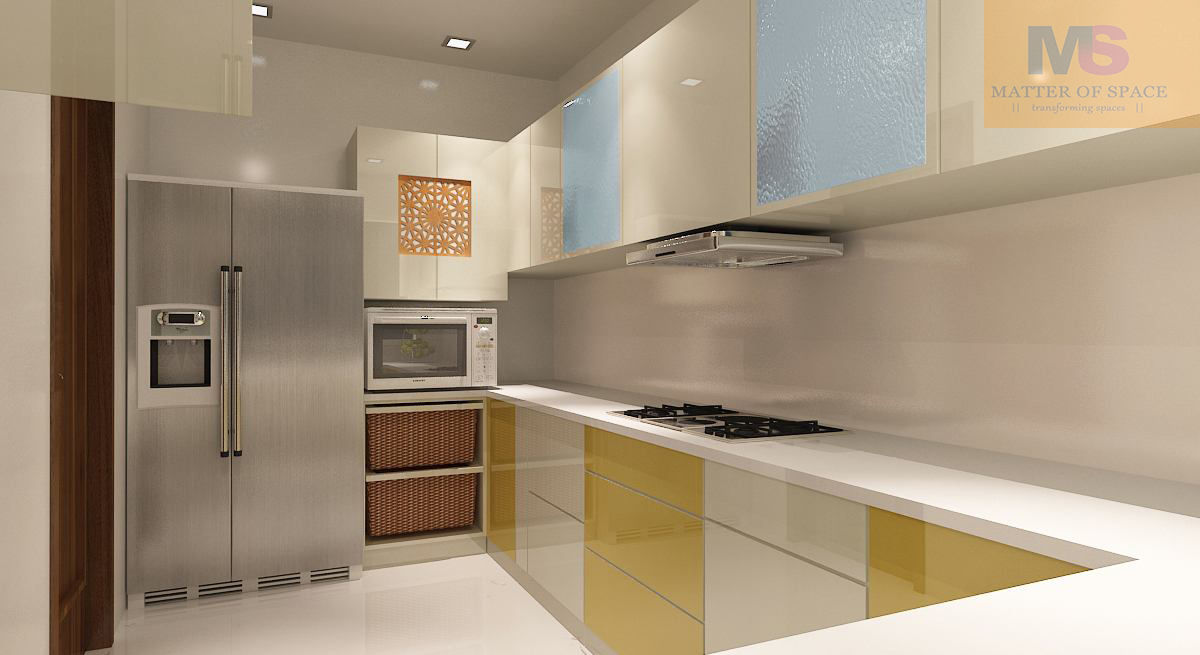 kitchen design Matter Of Space Pvt Kitchen units Wood-Plastic Composite
