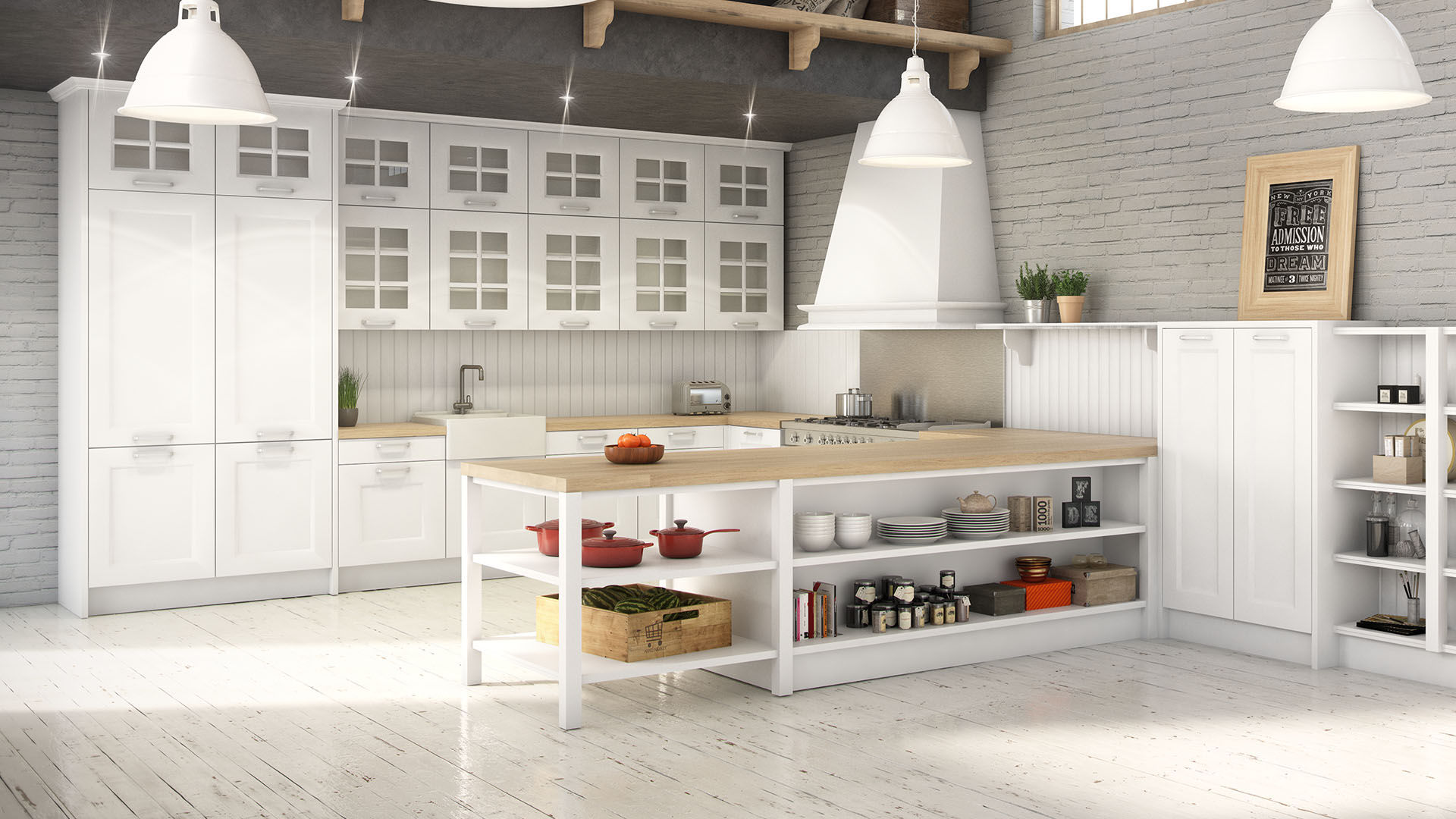 Renders 3d Mobiliario de Cocina, Infografias 3D y Renders 3D Madrid Infografias 3D y Renders 3D Madrid ห้องครัว